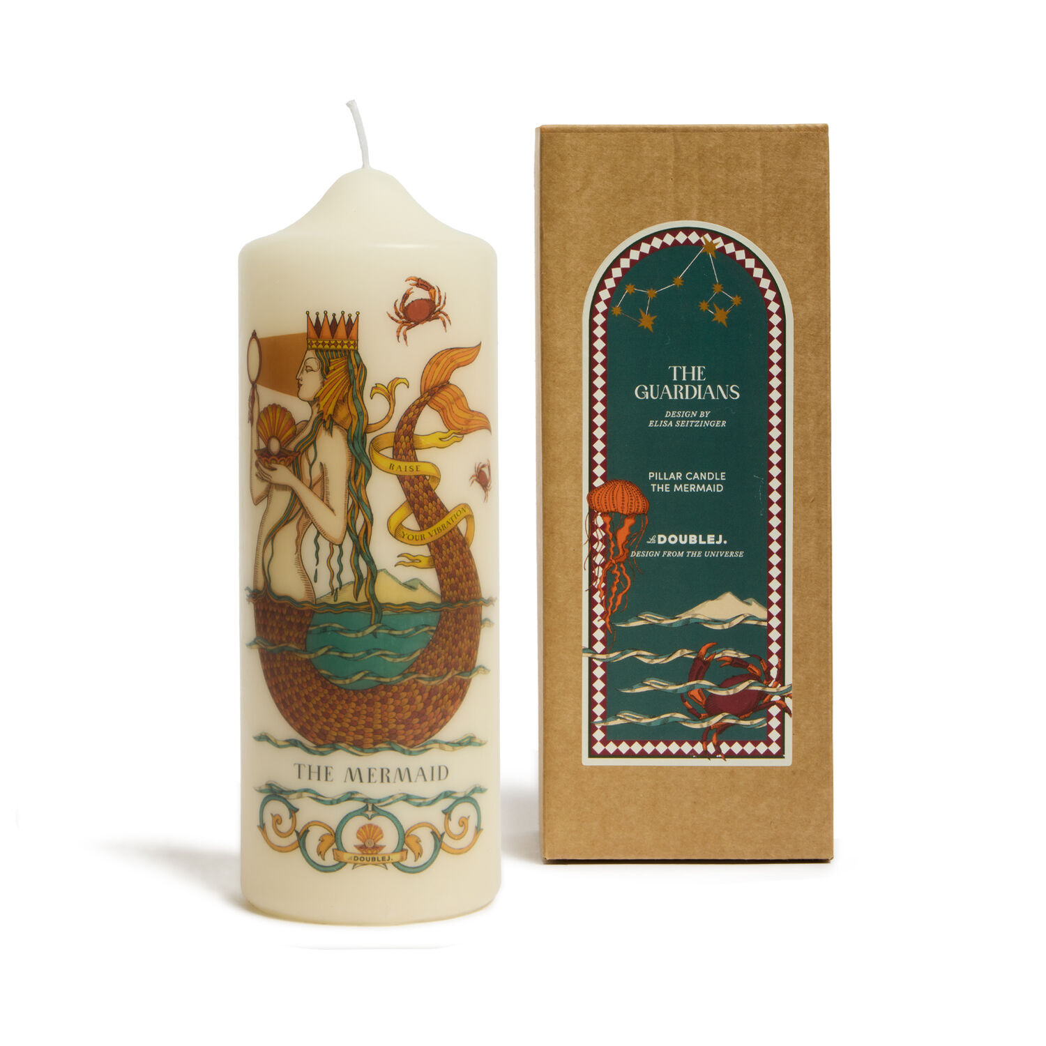LA DOUBLEJ PRINTED PILLAR CANDLE 